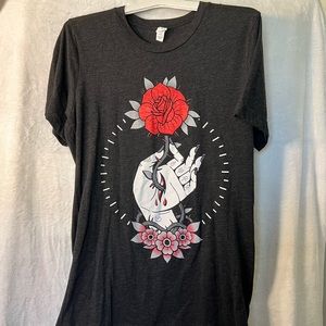 Wicked Clothes rose tee